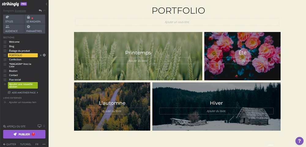 null Portfolio Strikingly